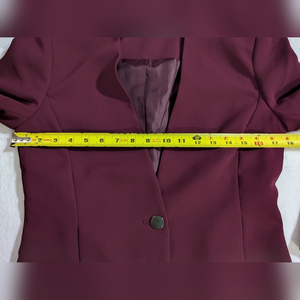 Forever 21 Women's Jacket, Burgundy Color, Size Small - Picture 7 of 8